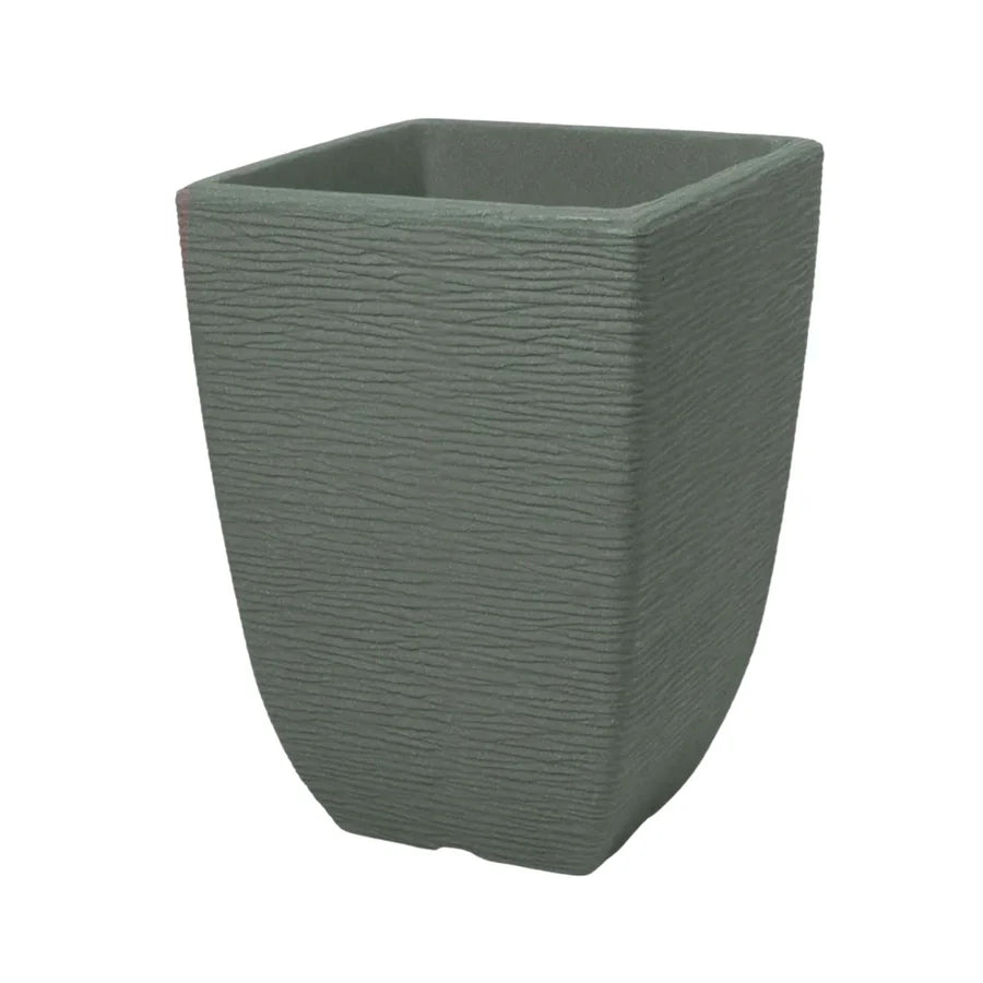 Stewart Plastics Cotswold Planter Tall Square Millstone Grey 33cm